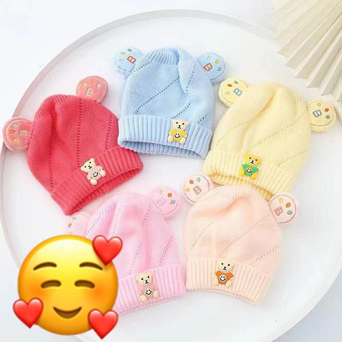 *Product Name*: Baby Printed Cap
*Product Description*: 
*Product Details*:Material: Wool
Gender: Baby, Unisex
Pattern: Printed
Color: Blue, Pink, Yellow, Peach, Baby Pink, Red
Package Includes: 1 x Cap
Preferred Age: 0-15 Month


Note: Supervise baby clo