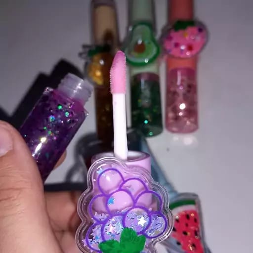 2 In 1 Flavored Fruit Lip Balm Plus Lip Oil Providing Nourishing Care Smooth Application  Everyday Lip Care Support - Multicolor