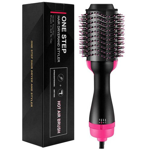 3‑in‑1 Hair Dryer with Comb, Hair Straightener & Curler for Easy Styling